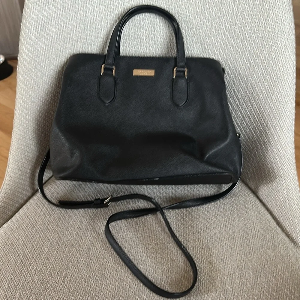 kate spade Black Saffiano Leather Satchel
